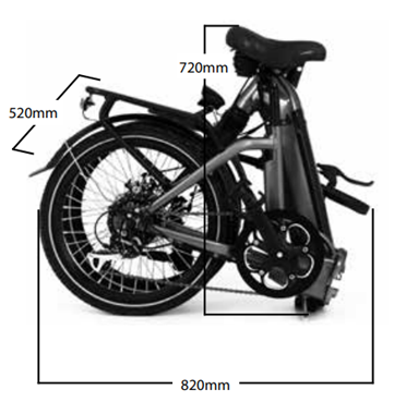 RooDog Cosmo Folding City Commuting 250W 36V Electric Bike