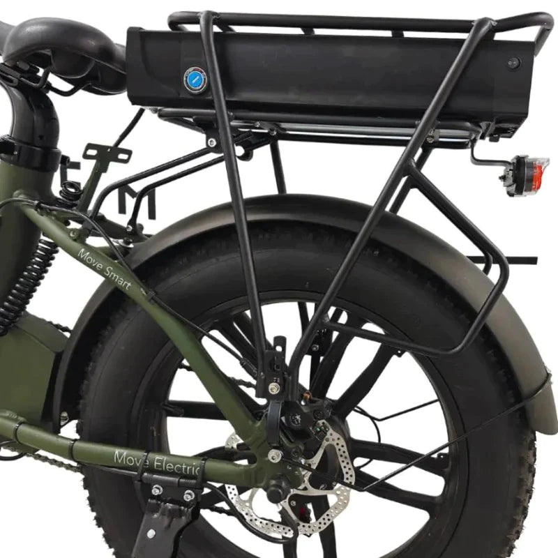 E-Movement Hunter Extreme (Military Green) Step-Through Folding Fat Tyre Electric Bike