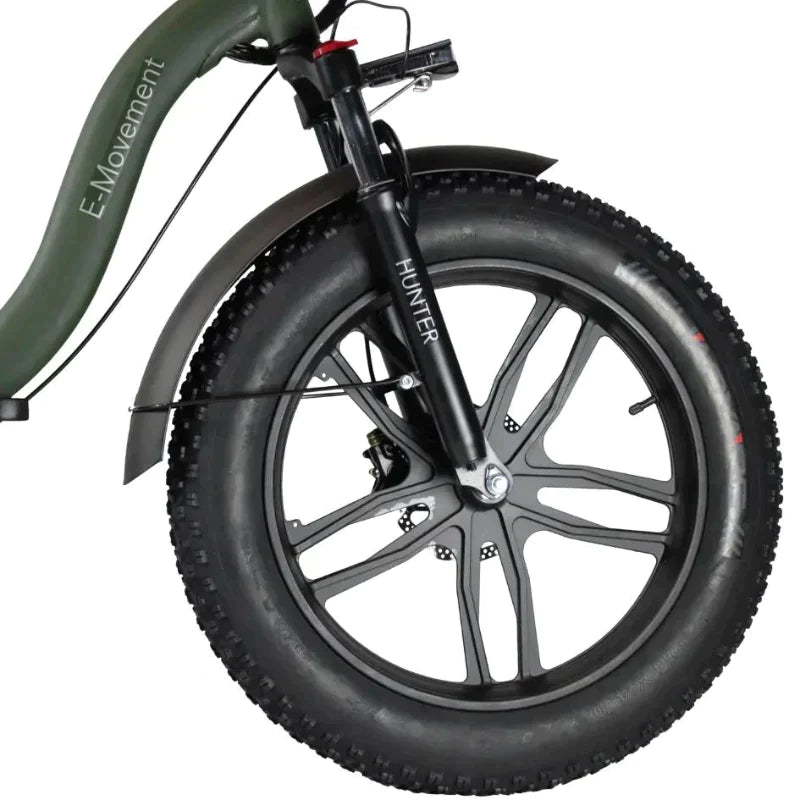 E-Movement Hunter Extreme (Black) Step-Through Folding Fat Tyre Electric Bike