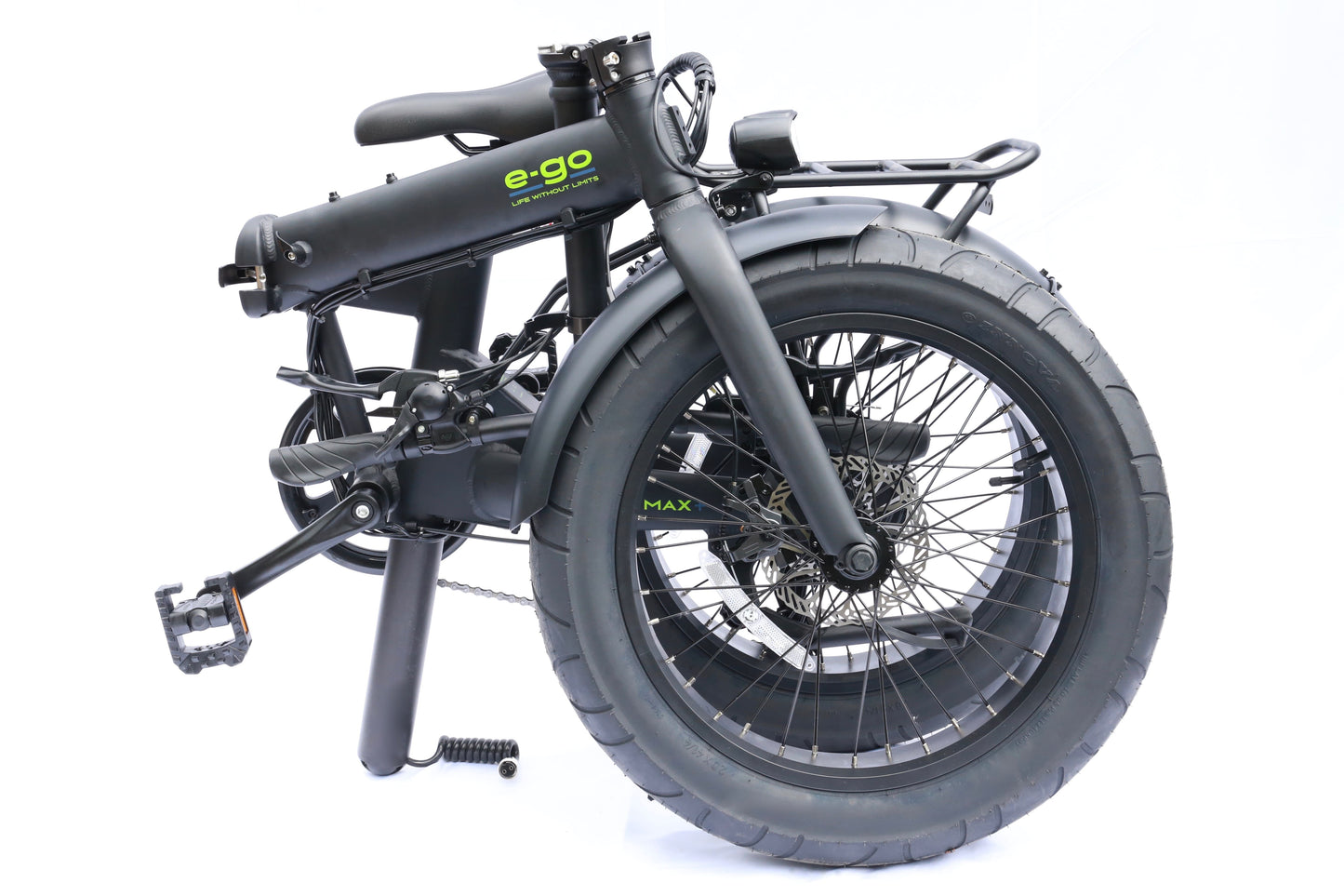 E-Go Max+ Fat Tyre Folding City Urban Electric Bike 250w