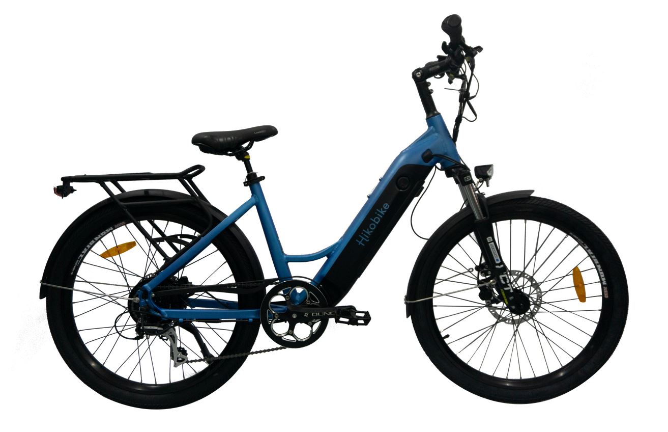 Hikobike Scout 48v 250W Bafang Hub Drive 670Wh All Terrain Commuting Electric Bike Pacific Blue