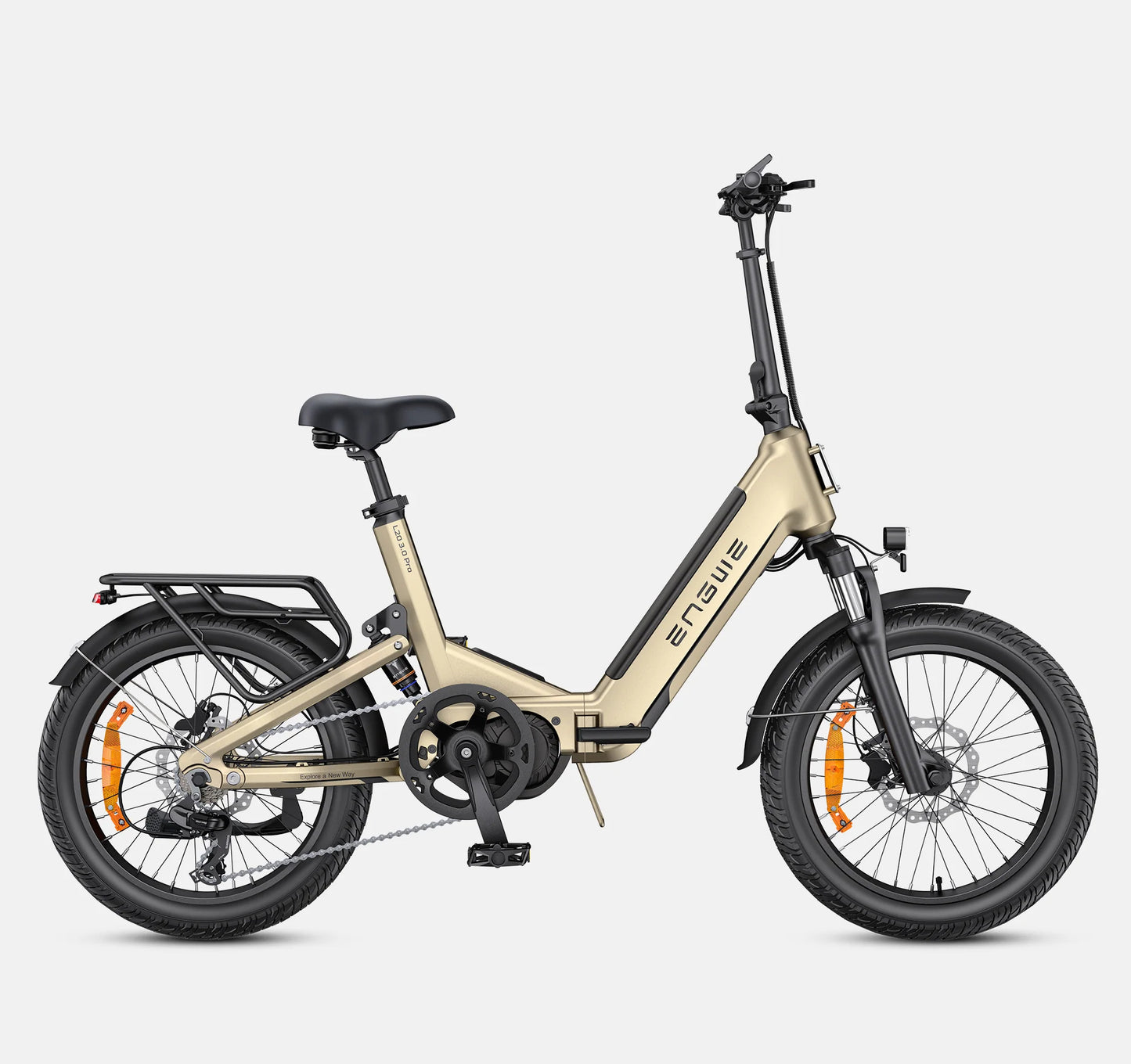 Engwe L20 3.0 Pro 250W 100Nm Mid-Drive Motor Full Suspension Compact Electric Bike