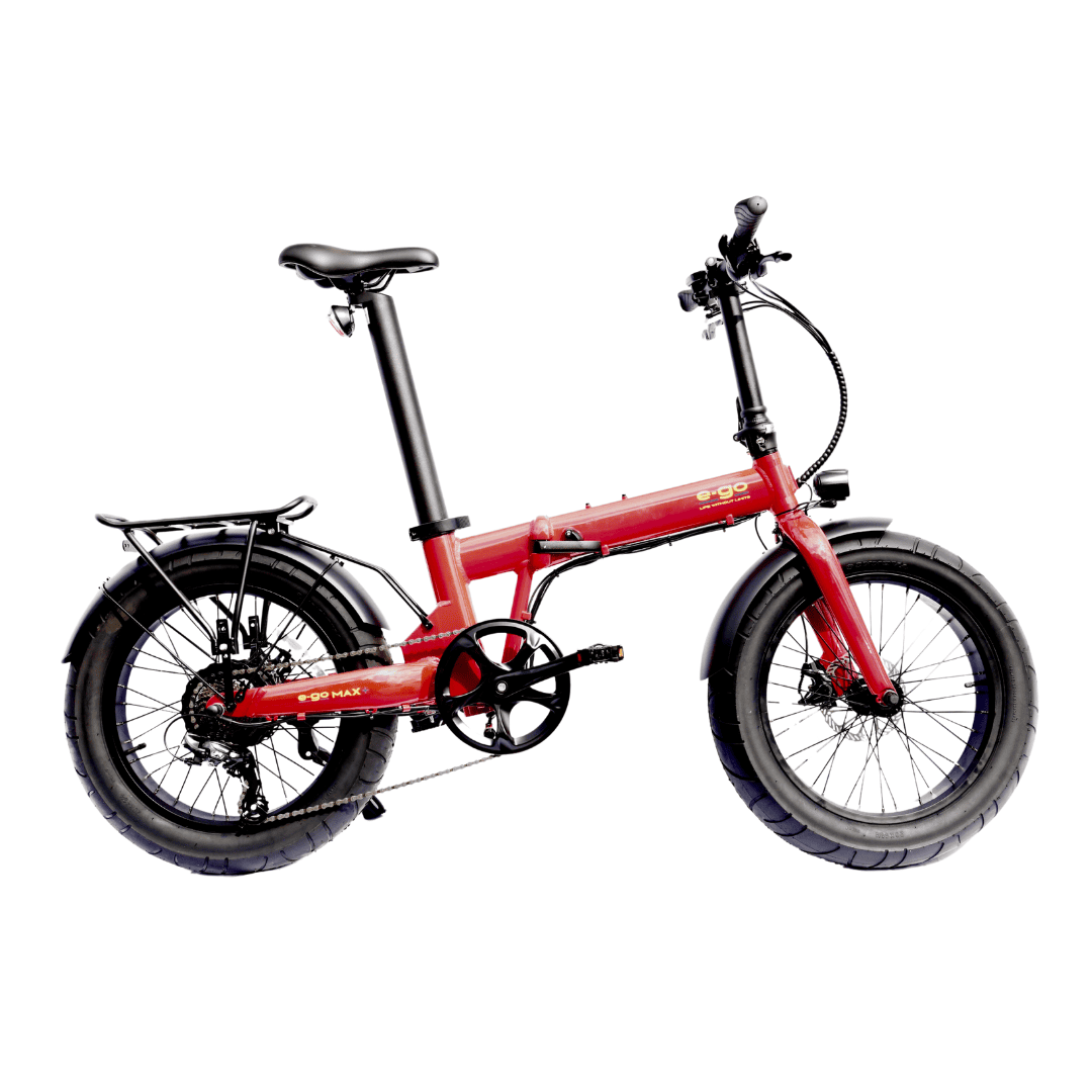 E-Go Max+ Fat Tyre Folding City Urban Electric Bike 250w