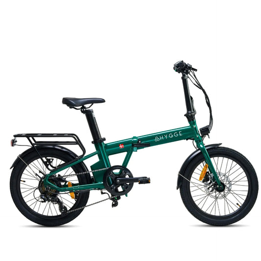Hygge Virum 250W Green Foldable All Terrain & City Electric Bike