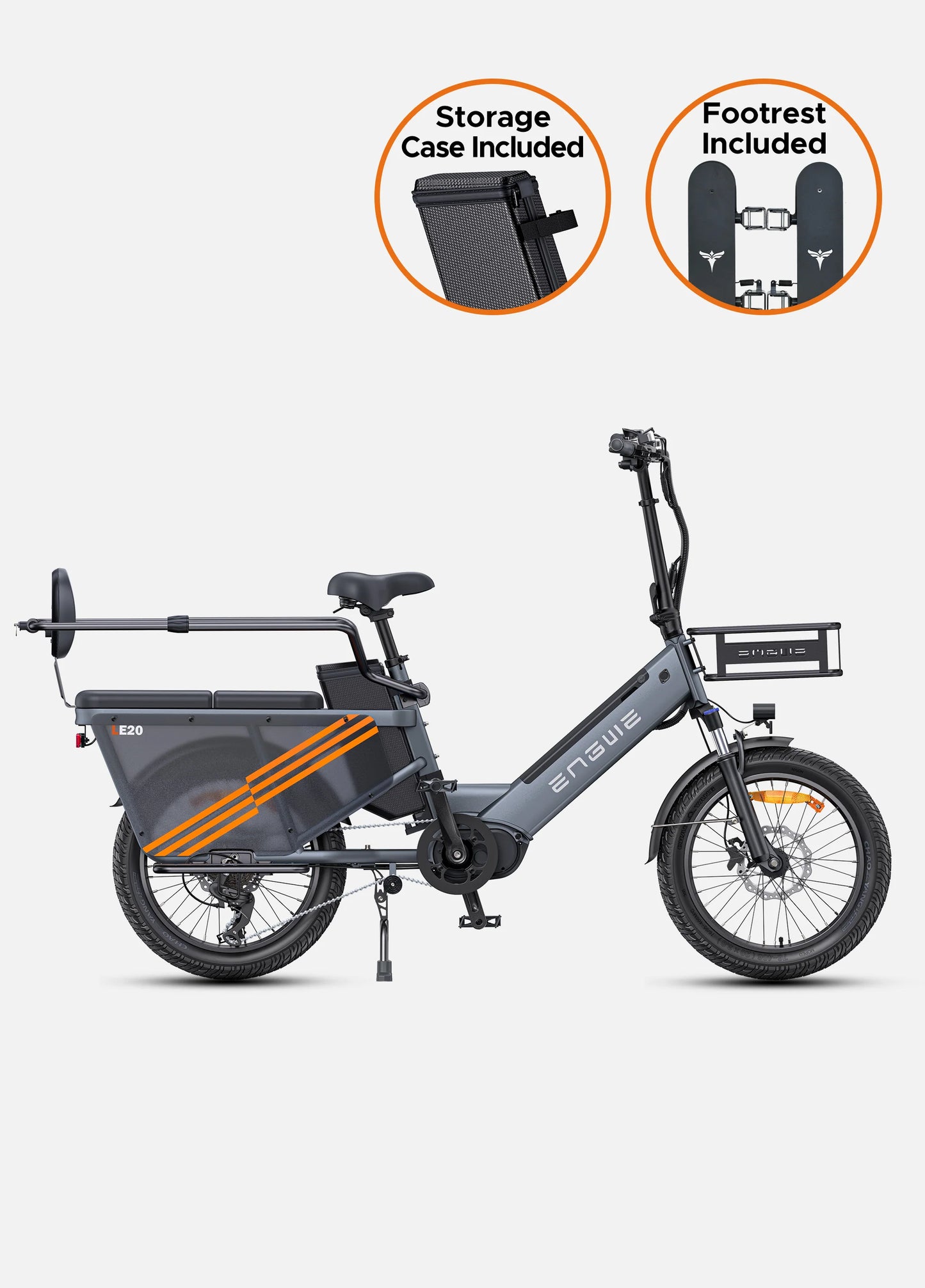 ENGWE LE20 250W Mid-drive Torque Sensor Step-Thru Cargo Electric Bike