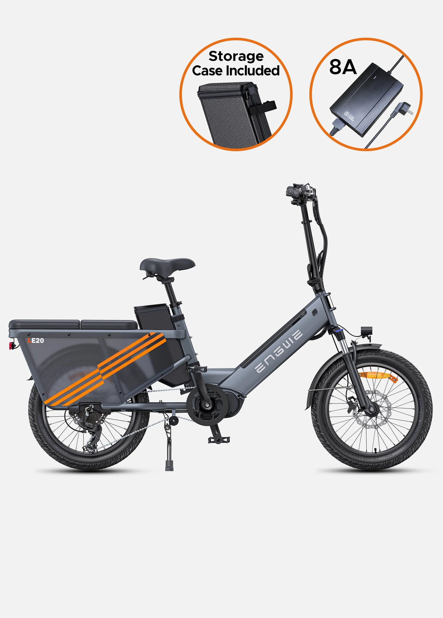 ENGWE LE20 250W Mid-drive Torque Sensor Step-Thru Cargo Electric Bike