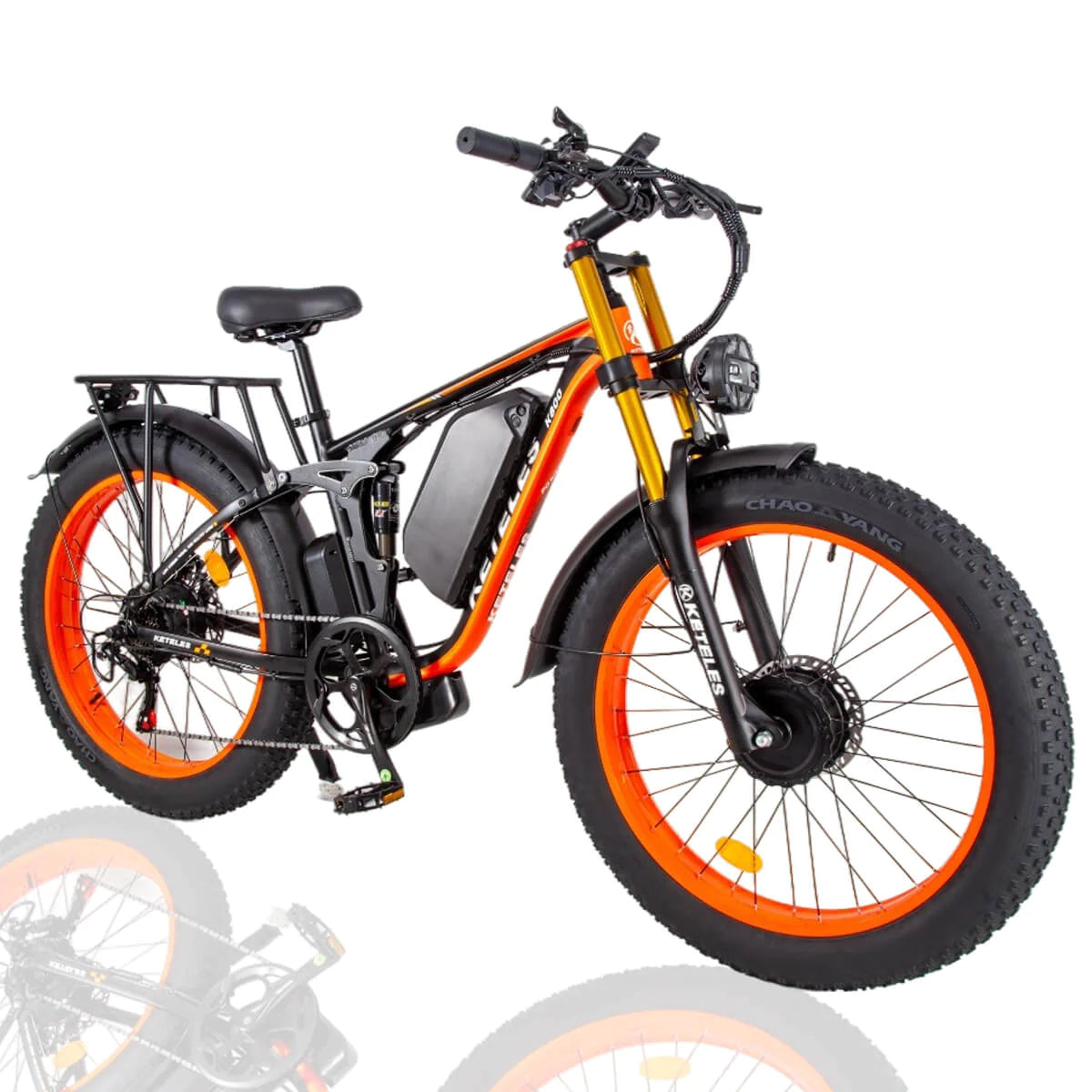 KETELES K800 Pro 2000W Electric Bike Dual Motor 48V 23AH Battery