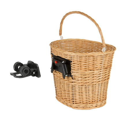 M-WAVE Wicker Basket Handlebar Fit Quick Release