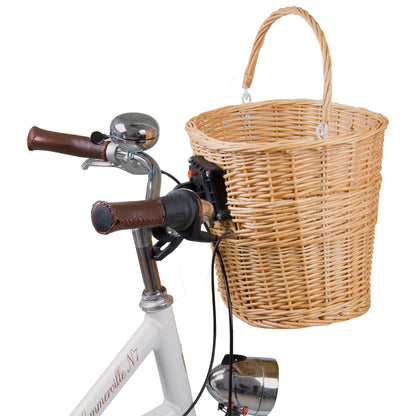 M-WAVE Wicker Basket Handlebar Fit Quick Release