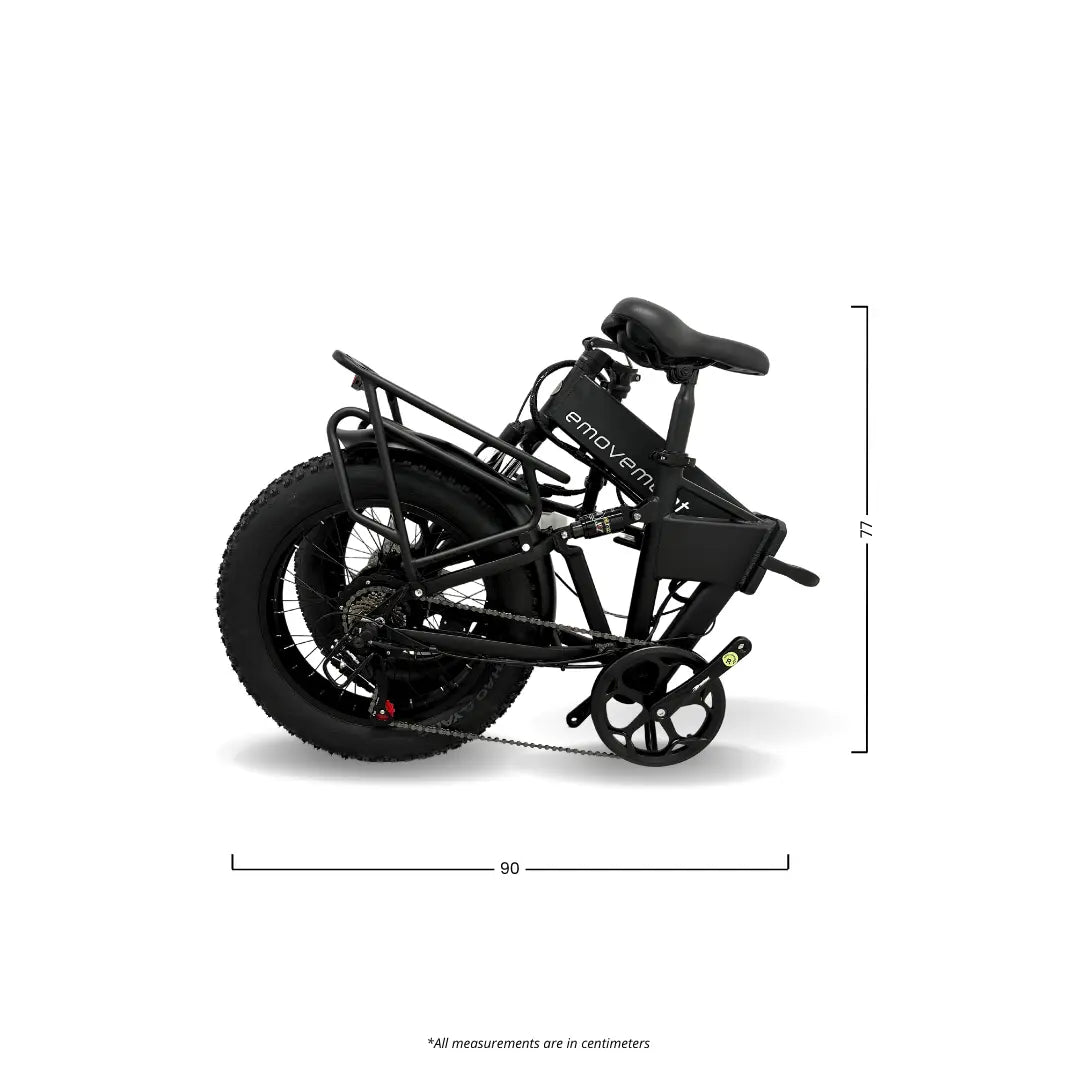 E-Movement Panther v4.2 (Babe Pink) Fat Tyre Folding Electric Bike 250W | 500W