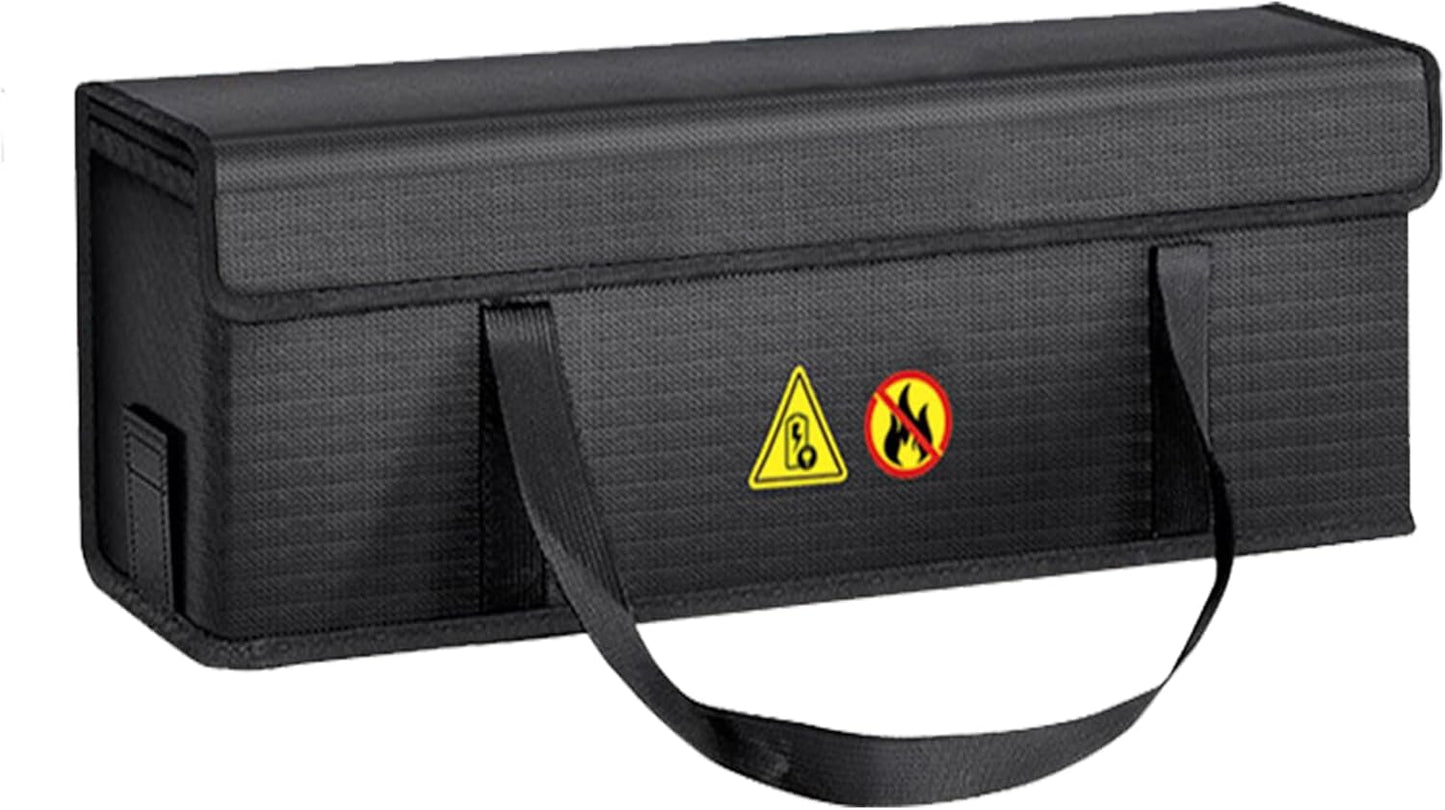 Safe Bag for Electric Bike Battery - For Charging, Fire Proof, Explosion Proof, Storing & Transporting