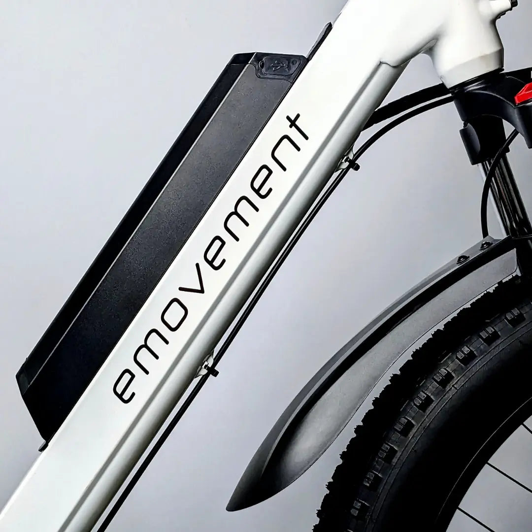 E-Movement Aries (White) Fat Tyre Mountain Electric Bike