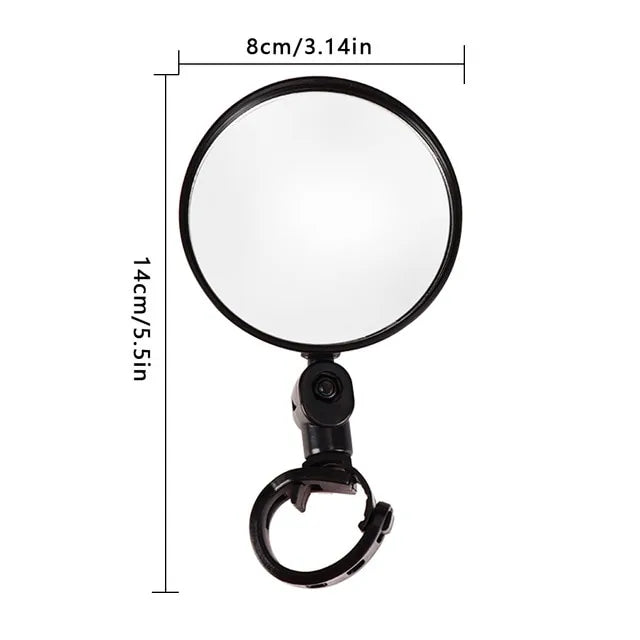 Wide-Angle Bicycle Mirror