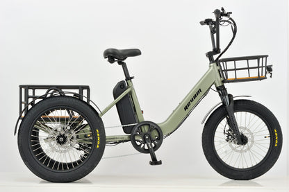 Revom T1 Fat Tyre Electric City and Mountain Trike Electric Bike