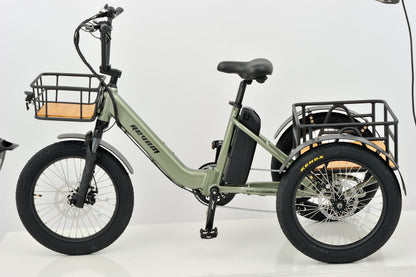 Revom T1 Fat Tyre Electric City and Mountain Trike Electric Bike