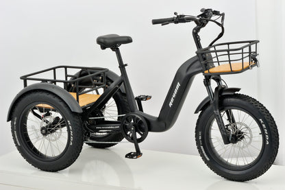 Revom T2 Fat Tyre Electric City and Mountain Trike Electric Bike