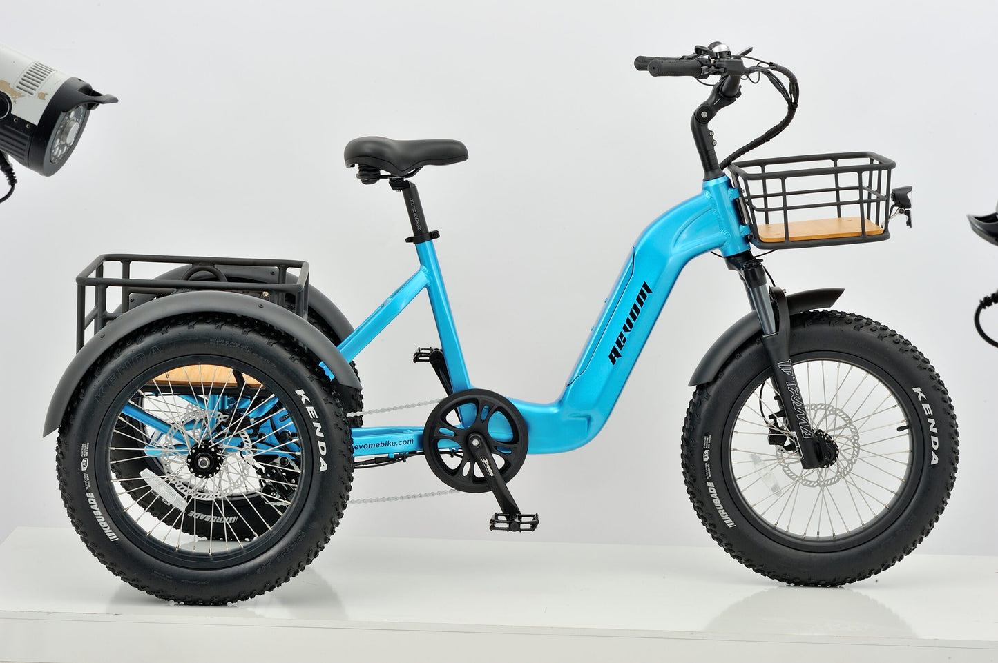 Revom T2 Fat Tyre Electric City and Mountain Trike Electric Bike