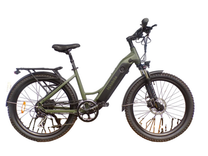 Hikobike Scout 48v 250W Bafang Hub Drive 670Wh All Terrain Commuting Electric Bike Olive Green