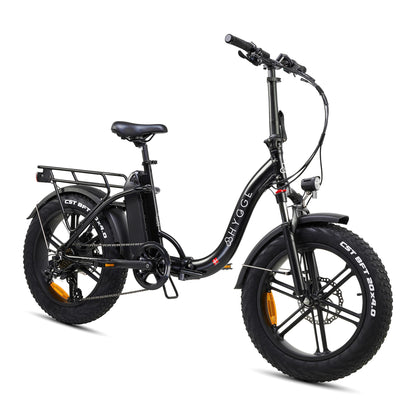 Hygge Vester 250W Step Through Black Foldable All Terrain & City Electric Bike