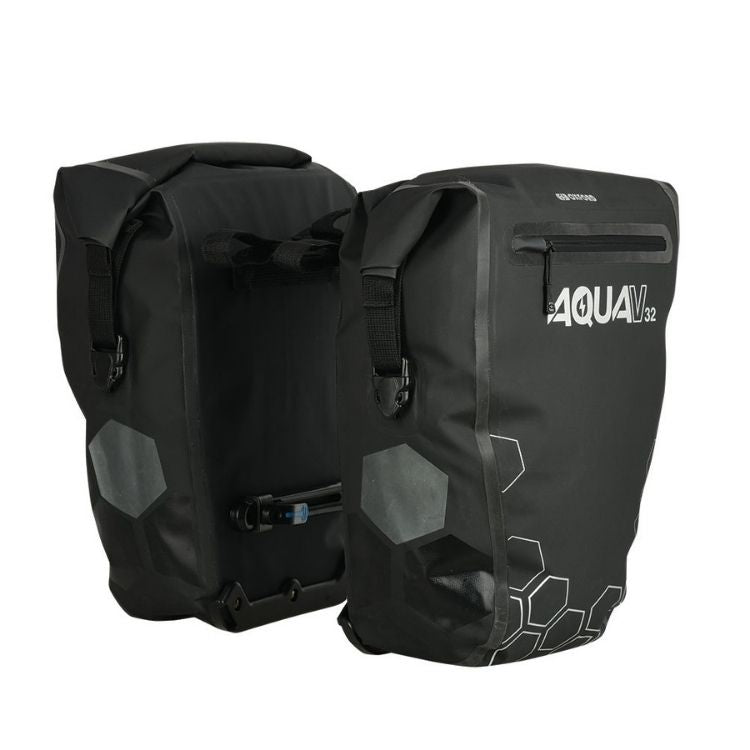 Oxford Aqua V32 Double Pannier Bag – Black