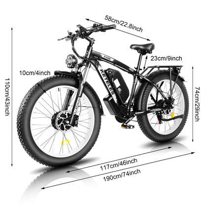 KETELES K800 Dual 2000W Electric Bike