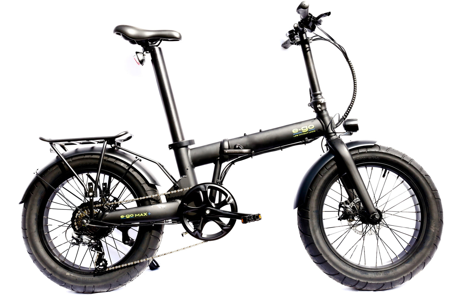 E-Go Max+ Fat Tyre Folding City Urban Electric Bike 250w