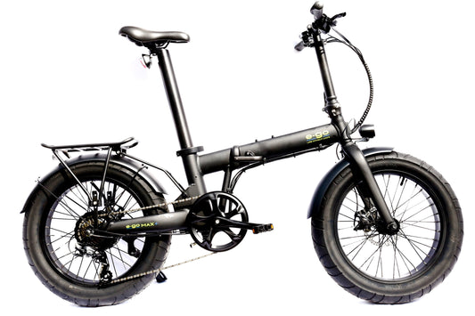 E-Go Max+ Fat Tyre Folding City Urban Electric Bike 250w