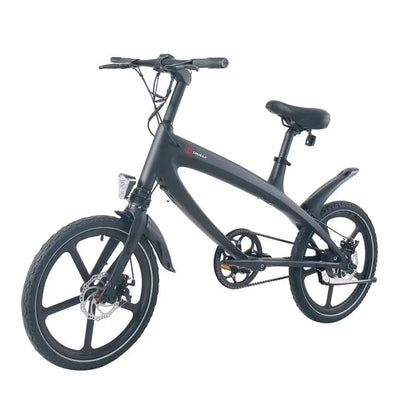 Cruzaa Carbon Black E-Bike with Built-in Speakers & Bluetooth