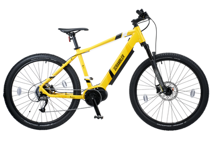 Mark2 Scrambler CL Yellow eMTB 90Nm torque Rockshox air suspension Commute Mountain Electric Bike