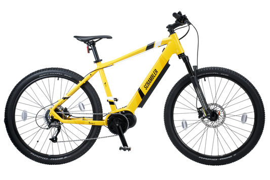 Mark2 Scrambler CL Yellow eMTB 90Nm torque Rockshox air suspension Commute Mountain Electric Bike